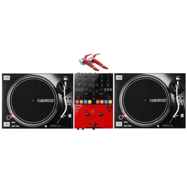 Reloop RP-7000 MK2 BL SET + Pioneer DJ DJM-S5 + Ortofon CC MK II DIGITAL