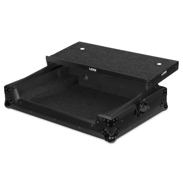 UDG Ultimate Flight Case AlphaTheta DDJ-GRV6 Black Plus (Laptop Shelf)