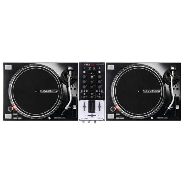 Reloop RP-7000 MK2 Black SET + Ecler NUO 2.0