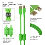 UDG Ultimate Audio Cable USB 2.0 A-B Green Angled 3m - 4
