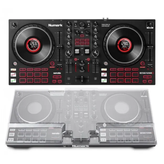 Numark Mixtrack Platinum FX + Decksaver Mixtrack Platinum FX
