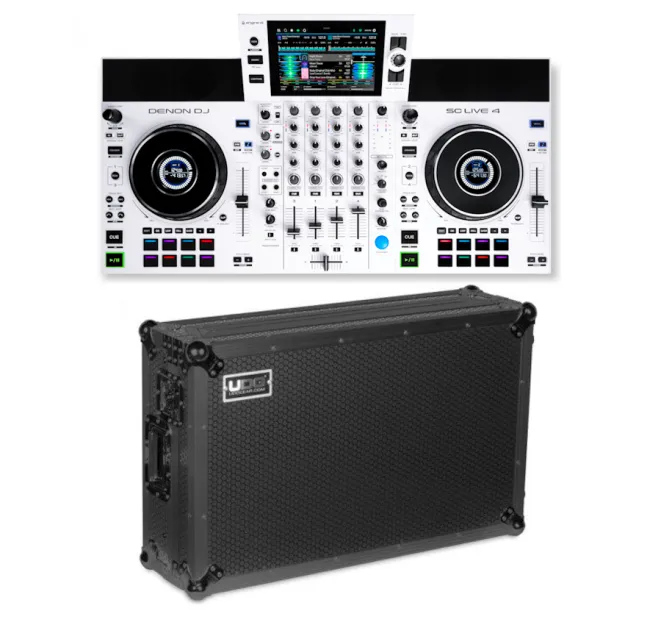 Denon DJ SC LIVE 4 WHITE Limited Edition + UDG Flight Case Denon DJ SC LIVE 4