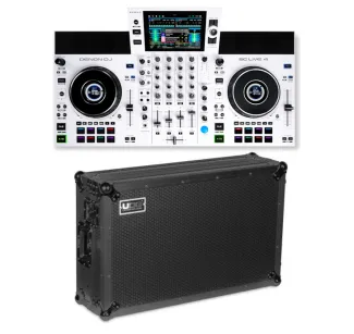 Denon DJ SC LIVE 4 WHITE Limited Edition + UDG Flight Case Denon DJ SC LIVE 4
