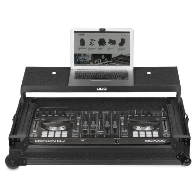 UDG Ultimate Flight Case Multi Format XXL Black Plus (Laptop Shelf, Trolley + Wheels) U91054BL